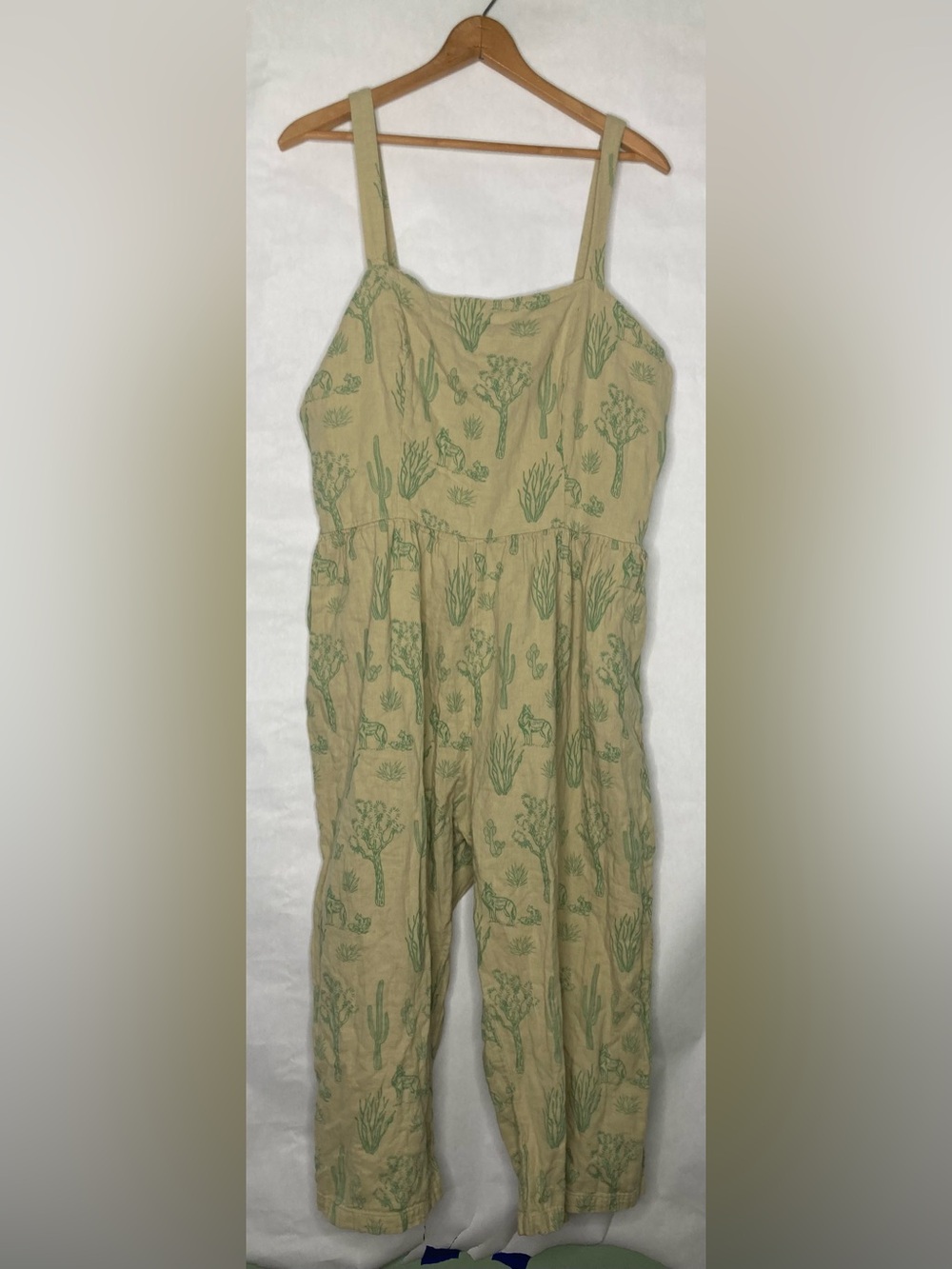 Kate Quinn Women’s Plus XXL Jumpsuit Romper Desert Cowboy organic cotton